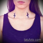 صورة وشم راقصة الباليه №281 - نسخة حصرية من النمط ، والتي يمكن استخدامها بنجاح للمراجعة والتطبيق كراقصة باليه على الظهر