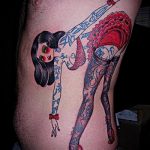 صورة وشم راقصة الباليه # 849 - نسخة رائعة من النمط الذي يمكن استخدامه بسهولة للتغيير والتطبيق كراقصة باليه على الذراع