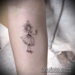 صورة وشم راقصة الباليه # 704 - نسخة فريدة من النمط يمكن استخدامها بنجاح للتحويل والتطبيق كوشم راقصة باليه على الذراع