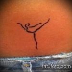 صورة وشم راقصة الباليه رقم 873 - نسخة رائعة من الرسم يمكن استخدامها بسهولة للمعالجة والتطبيق كراقصة باليه وشم مع ذئب