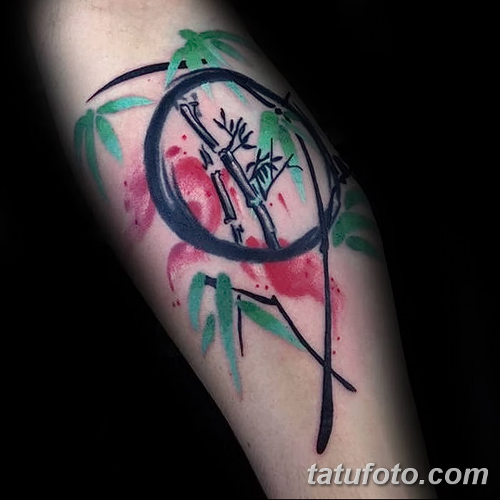 foto af en bambus tatovering dateret 18/10/2017 №043 - tatovering bambus -