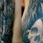 foto af en bambus tatovering dateret 18/10/2017 №085 - tatovering bambus -