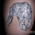 fotó a 167 -es leopárdtetoválásról - a minta exkluzív változata, amely könnyen használható gótikus leopárd tetoválásként történő feldolgozásra és alkalmazásra