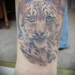 fotó a leopárd tetoválásról # 896 - a minta exkluzív változata, amely sikeresen használható a fehér leopárd tetoválásához és feldolgozásához