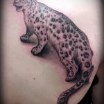 fotó a leopárdtetoválásról # 223 - a minta exkluzív változata, amely sikeresen használható változtatásra és leopárdtetoválásként a vállára