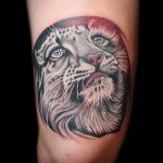 fotó a leopárd tetoválásról # 631 - a minta hűvös változata, amely sikeresen használható feldolgozásra és leopárdtetoválásként a karra