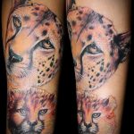 fotó a leopárd tetoválásról # 576 - a minta hűvös változata, amely könnyen használható felülvizsgálatra és alkalmazásra leopárdtetoválásként a lapockán