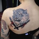 fotó a leopárdtetoválásról # 647 - a minta exkluzív változata, amely könnyen használható feldolgozásra és leopárdtetoválásként a hátlapra