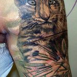 fotó a leopárd tetoválásról # 53 - a minta érdekes változata, amely könnyen használható felülvizsgálatra és alkalmazásra leopárdtetoválásként egy barettben