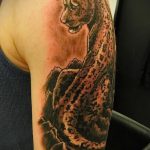 fotó a leopárd tetoválásról # 586 - a minta egyedi változata, amely sikeresen használható a fehér leopárd tetoválásként történő feldolgozására és alkalmazására