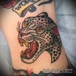 fotó a leopárd tetoválásról # 199 - a minta méltó változata, amely sikeresen használható a vállon leopárd tetoválás feldolgozásához és alkalmazásához