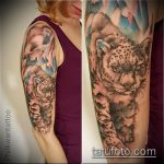 fotó a leopárd tetoválásról # 553 - a minta exkluzív változata, amely sikeresen használható leopárd tetoválásként történő feldolgozásra és alkalmazásra.