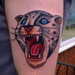 fotó a leopárd tetoválásról # 64 - a minta exkluzív változata, amely jól használható átalakítására és leopárdtetoválásként történő alkalmazására pisztollyal