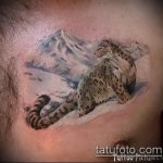 fotó a leopárd tetoválásról # 338 - a minta hűvös változata, amely jól használható átalakítására és leopárdtetoválásként történő alkalmazására a lapockán