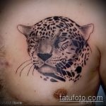 fotó a leopárd tetoválásról # 255 - a minta egyedülálló változata, amely könnyen használható átalakítására és leopárd tetoválásként történő alkalmazására a vállán