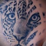 fotó a leopárd tetoválásról # 353 - a rajz hűvös változata, amely sikeresen használható leopárd tetoválásként történő feldolgozásra és alkalmazásra.