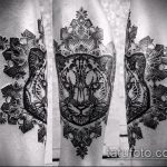 fotó a leopárd tetoválásról # 406 - a minta hűvös változata, amely sikeresen használható felirat leopárdtetoválássá alakítására és alkalmazására