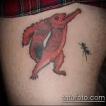 Eredeti példa a kész mókus tetoválásra - a rajz alkalmas egy mókus sündisznó béka tetoválásának fényképére