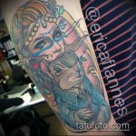 A mókus tetoválásának hűvös változata - a rajz alkalmas a mókus és a nyíl tetoválásának fényképére