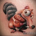 A mókus tetoválásának hűvös változata - a rajz alkalmas a mókus sündisznó béka tetoválásának fényképére