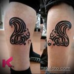 A meglévő mókus tetoválás hűvös változata - a rajz alkalmas a tetoválás mókusának fényképére