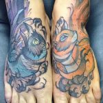 Egy meglévő mókus tetoválás teszt példája - a rajz alkalmas egy mókus sündisznó béka tetoválás fényképéhez