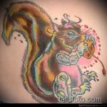 A meglévő mókus tetoválás hűvös változata - a rajz alkalmas jégkorszaki mókus tetoválásra