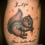 A mókus tetoválásának hűvös változata - a rajz alkalmas a mókus sündisznó béka tetoválásának fényképére