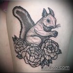 Jó példa a tetovált mókusra - a rajz alkalmas a jégkorszak mókus tetoválására