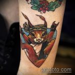 A mókus tetoválásának hűvös változata - a rajz alkalmas a mókus akvarell tetoválására