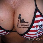 5 -ös számú bikini tetoválás - a minta egyedi változata, amely jól használható a véglegesítéshez és tetováló bikini alkalmazásához