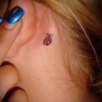 fotó a katicabogár tetoválásról # 87 - a minta hűvös változata, amely sikeresen használható felülvizsgálatra és alkalmazásra katicabogár tetoválásaként a fűben