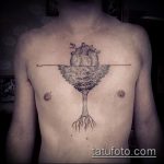 fotófa tetoválás száma 978 - a minta egyedi változata, amely könnyen használható az erdei fák tetoválásának vázlataihoz