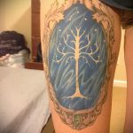 fotófa tetoválás # 562 - a minta exkluzív változata, amely sikeresen használható az óra és a fa átalakítására és alkalmazására tetoválásként