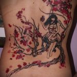 fotó a fa tetoválásról # 170 - a minta hűvös változata, amely könnyen használható az oldalán lévő fák átalakítására és felhelyezésére tetoválásként