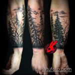 fotó a 800 -as számú fa tetoválásról - a minta hűvös változata, amely sikeresen használható feldolgozásra és tetoválásként történő alkalmazásra a borjúfán