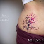 fotó a fa tetoválásról, 684. sz. - a minta hűvös változata, amely könnyen használható fa tölgyfa tetoválásként történő feldolgozásra és alkalmazásra