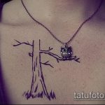 fotó a fa tetoválásról # 810 - a minta hűvös változata, amely sikeresen használható a faág felülvizsgálatára és tetoválásként történő alkalmazására