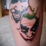 fotó a joker tetoválásról # 485 - a minta exkluzív változata, amely sikeresen használható változtatásra és alkalmazásra joker kar tetoválásként
