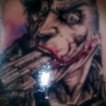 fotó a joker tetoválásról №708 - a minta egyedi változata, amely könnyen használható revízióhoz és alkalmazáshoz, mint joker tetoválás a karon