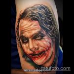 fotó a joker tetoválásról # 780 - a minta exkluzív változata, amely jól használható változtatásra és alkalmazásra, mint joker tetoválás a csuklón