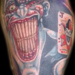 fotó a 169 -es joker tetoválásról - a kép hűvös változata, amely jól használható a női joker tetoválás átalakítására és alkalmazására