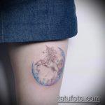 A kivitelezett egyszarvú tetoválás hűvös változata - a rajz alkalmas egyszarvú tetoválásra szárnyakkal