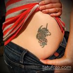 Egy teszt példa egy kész egyszarvú tetoválásra - a rajz alkalmas egyszarvú tetoválásra a lábán