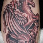 Egy remek példa a kész egyszarvú tetoválásra - a rajz alkalmas egyszarvú tetoválásra a nyakon