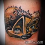 A meglévő sündisznó tetoválás érdekes változata - a rajz alkalmas sündisznó tetoválásra a csuklón