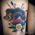 A tetováló sündisznó egyedülálló példája - a rajz alkalmas gumis sün tetoválásra