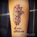 A tetováló sündisznó hűvös változata - a rajz alkalmas gumis sün tetoválásra