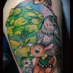 Eredeti példa egy kész sündisznó tetoválásra - a rajz alkalmas sündisznó tetoválásra a csuklón