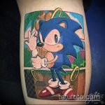 A kivitelezett sün tetoválás eredeti verziója - a rajz alkalmas sünhez és medve tetováláshoz